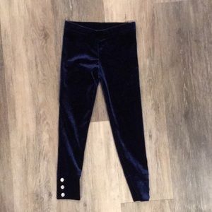 Carter's Velvet Navy Blue Leggings. (3T)